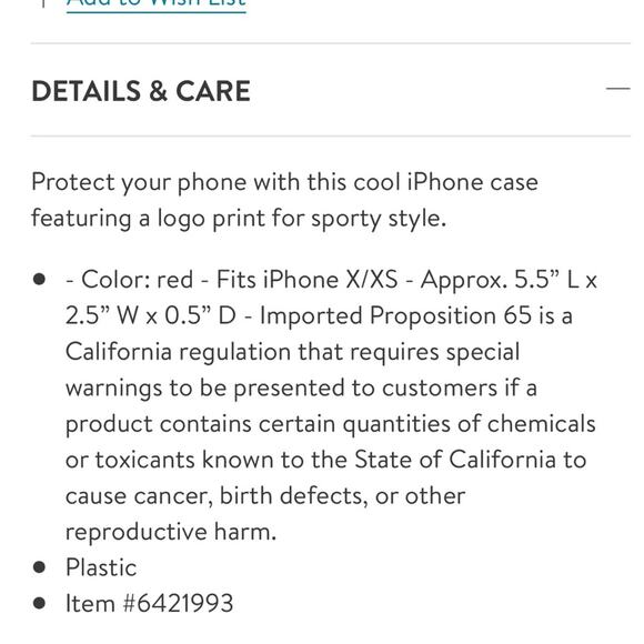 NWT adidas red striped iPhone X XS phone case - Picture 4 of 7